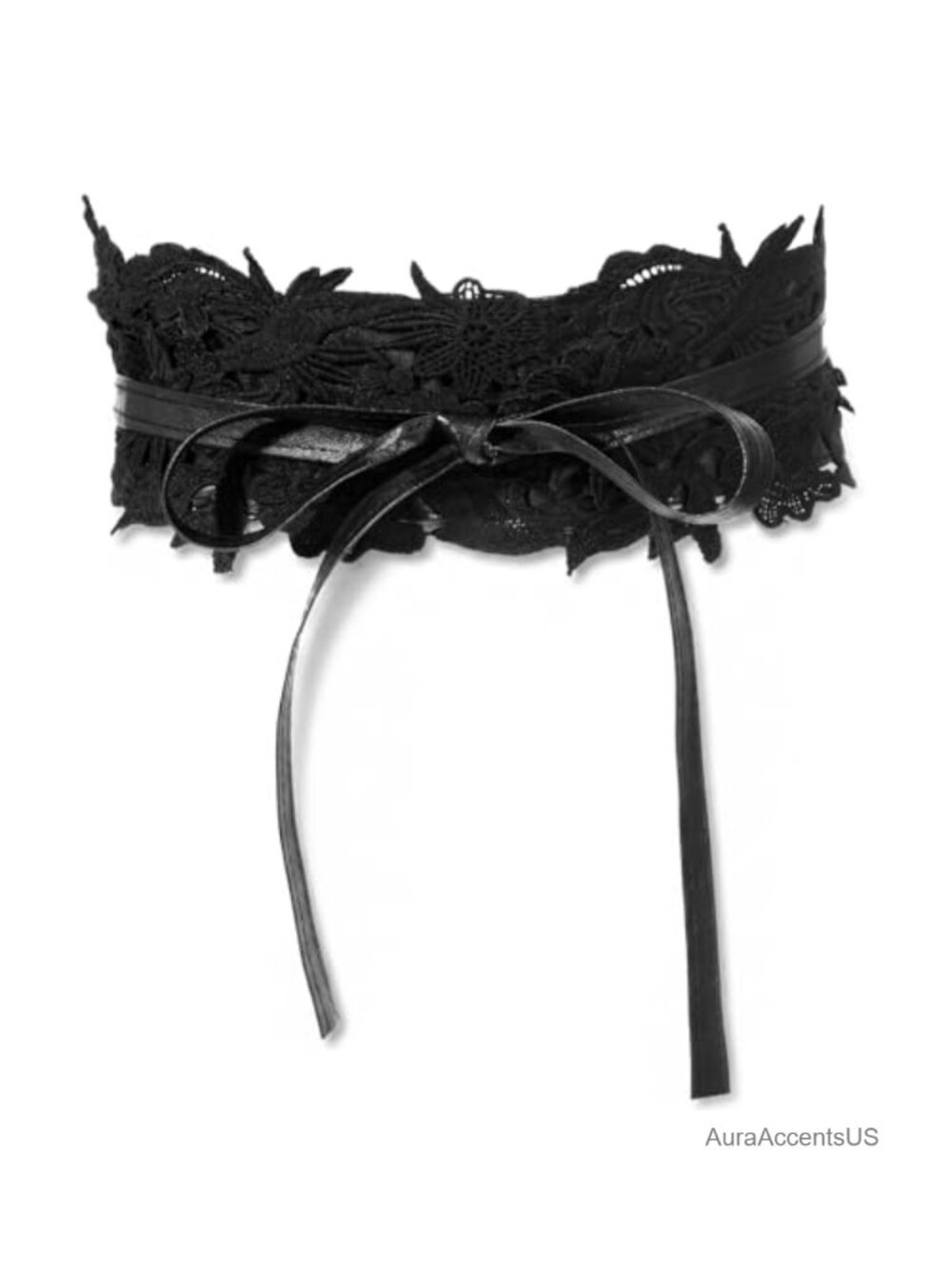 Women's Lace Corset Belt Wide Waist Wrap Adjustable Obi Belt for Dresses
